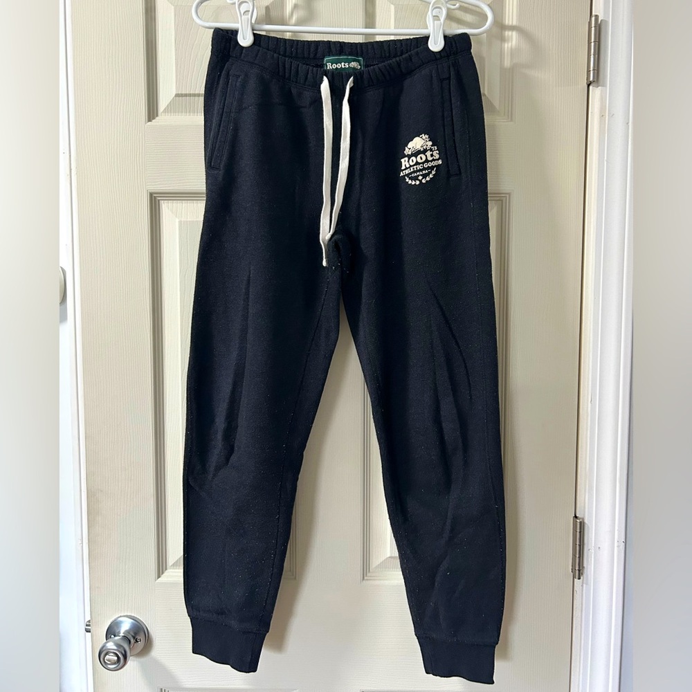 Roots black jogger style sweatpants